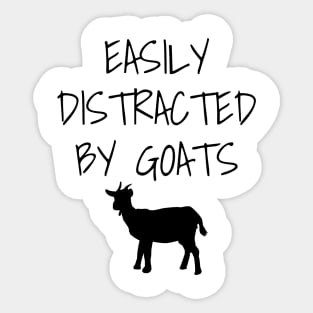 Easily Distracted By Goats Sticker